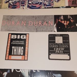 2 Durran Durran backstage passes